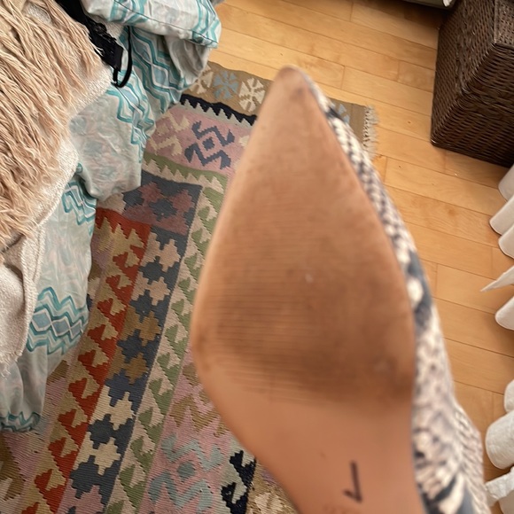 J Crew ankle boots snake-embossed leather AQ756 - Picture 4 of 4